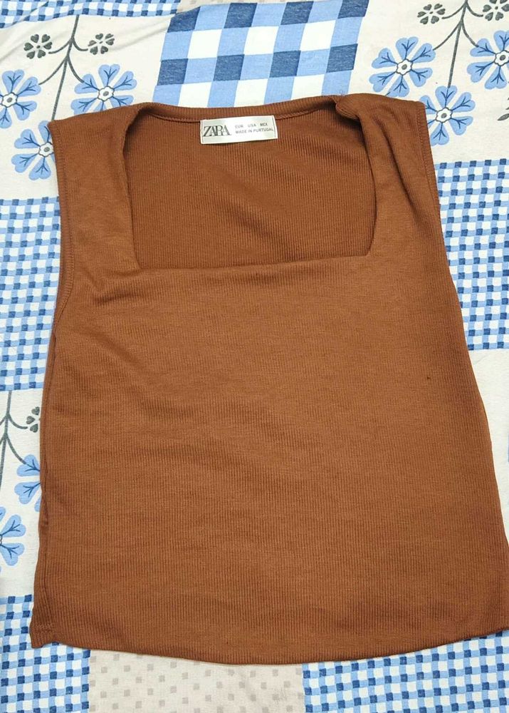 Brown Zara Tank Top
