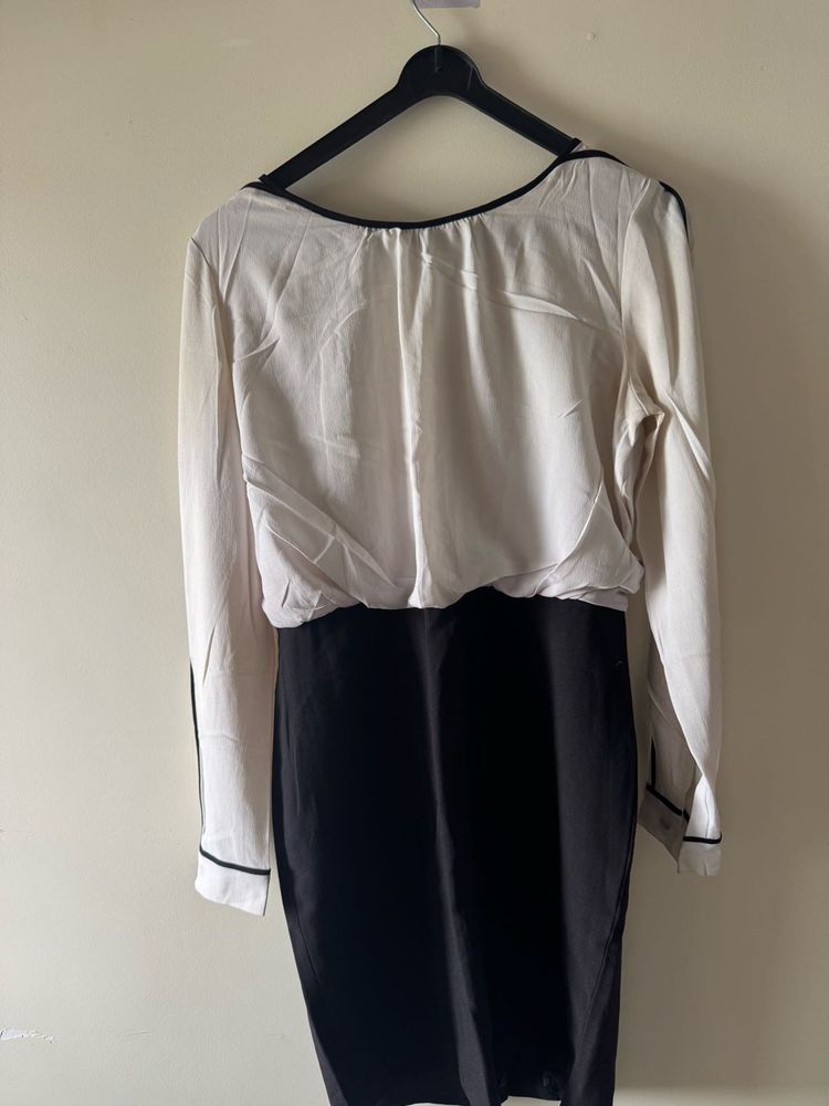 Elegant Two-Tone Dress