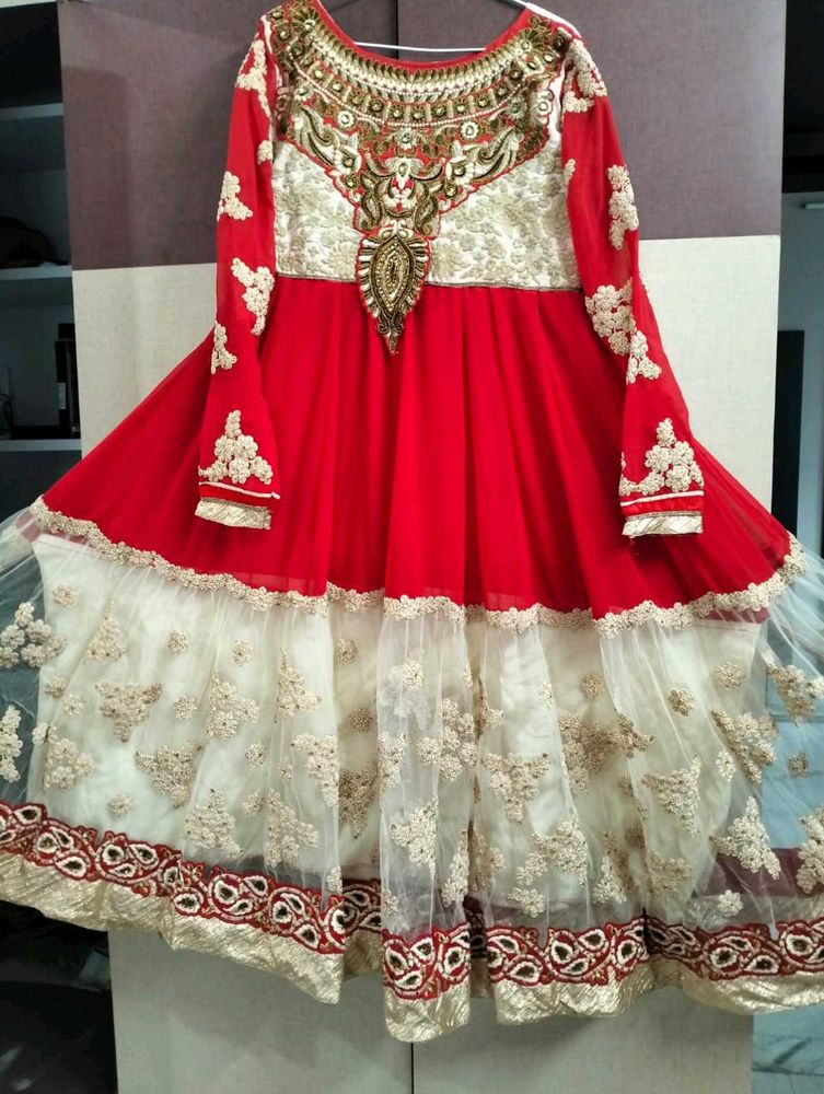 Red Anarkali