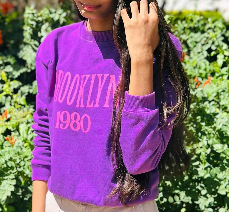 Purple Brooklyn 1980 Sweatshirt