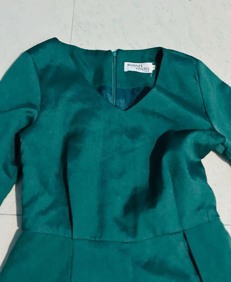 Emerald Green Bonnes Ventes Dress