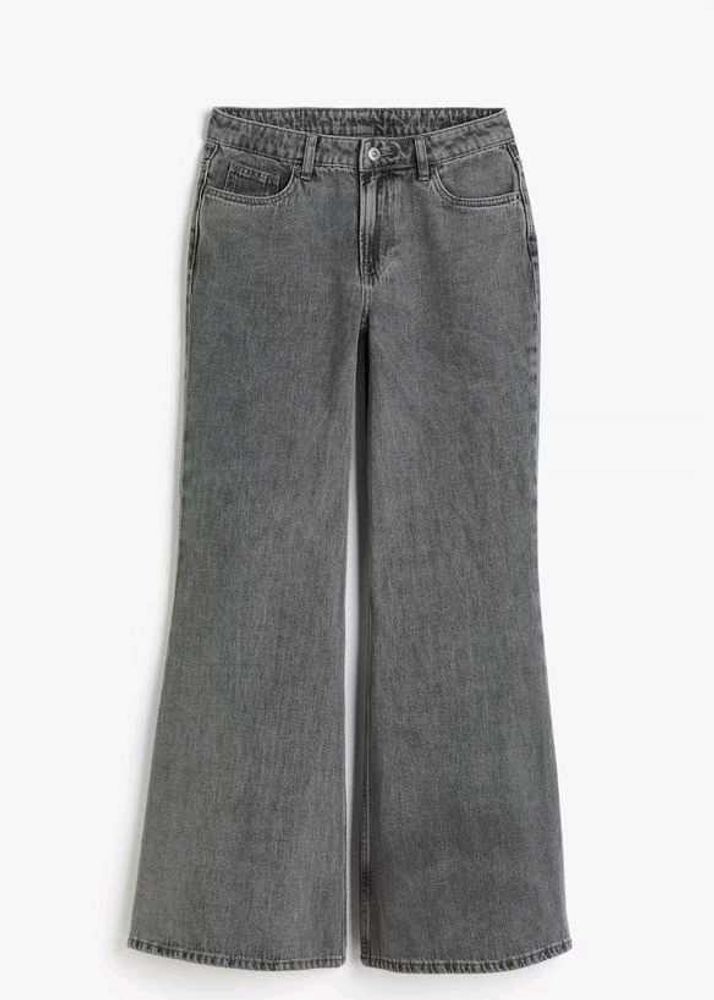Gray Flared Jeans