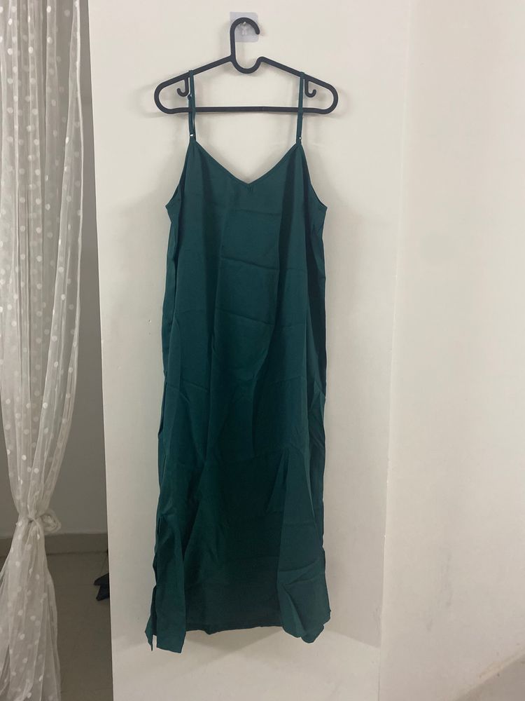 Dark Green Party Wear Dress