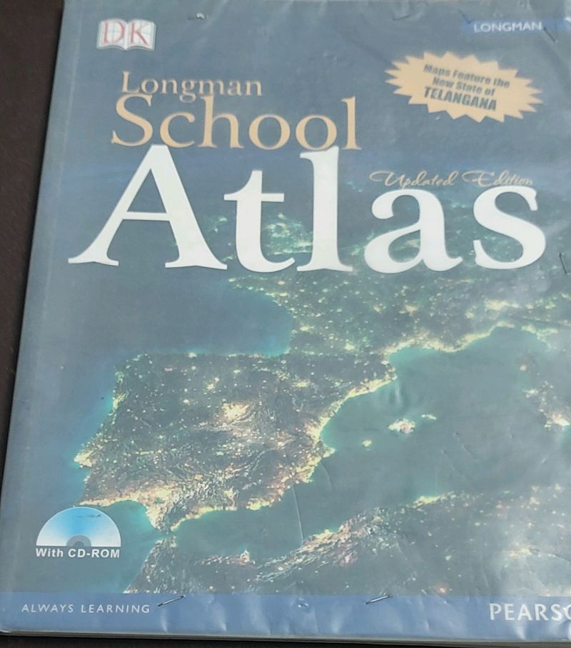 Longman School Atlas With Features Of Telangana
