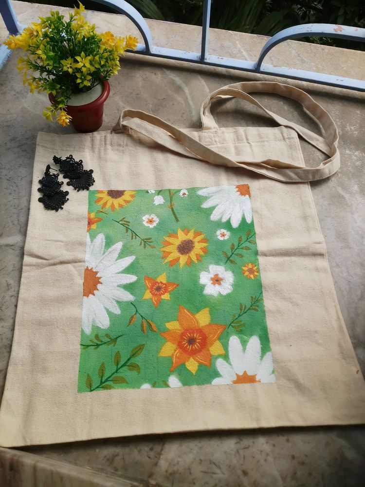 🌼Pinteresty Hand Painted Tote BAG🌼