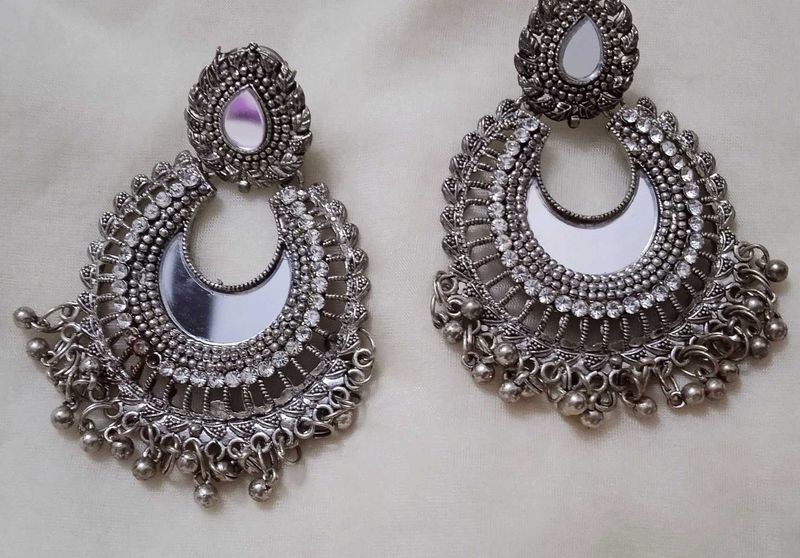 Statement Silver Earrings