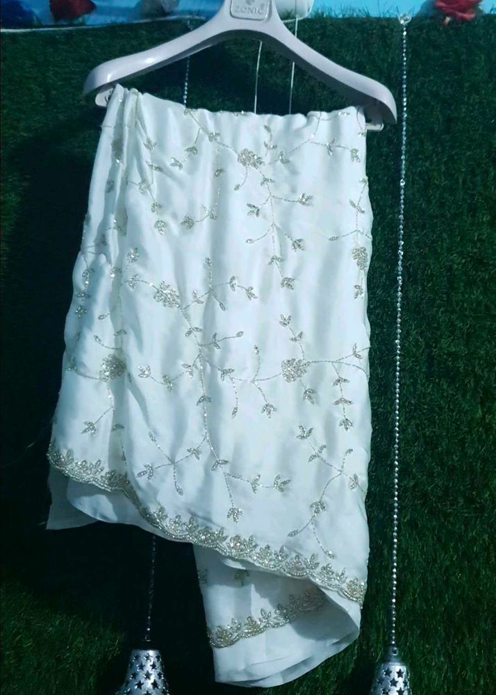 Beautiful pistol set full hand work saree