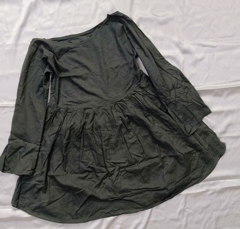 Military Green Casual Dress