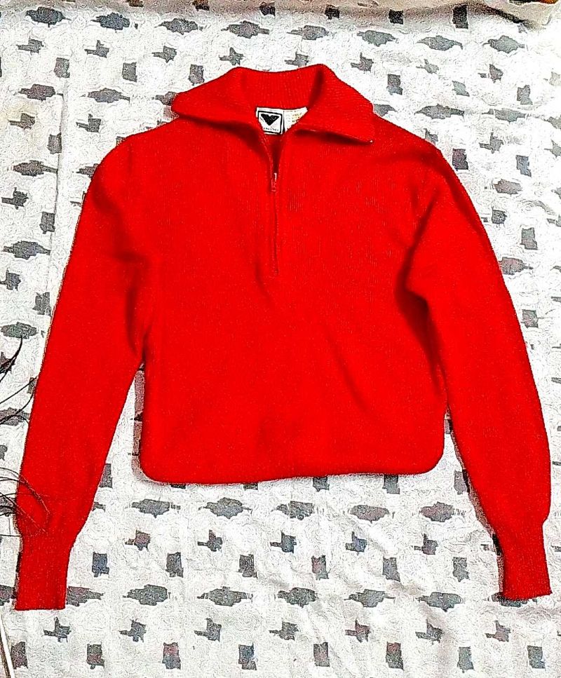 Vintage Red Pullover Sweater