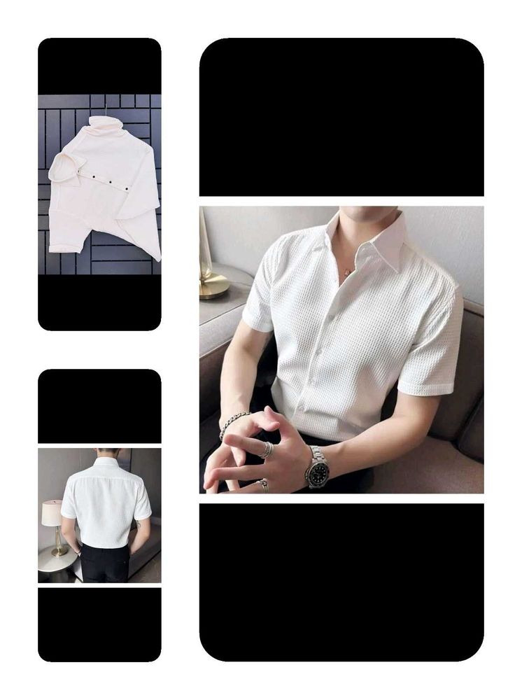 Men&#39;s Short Sleeve Dress Shirt