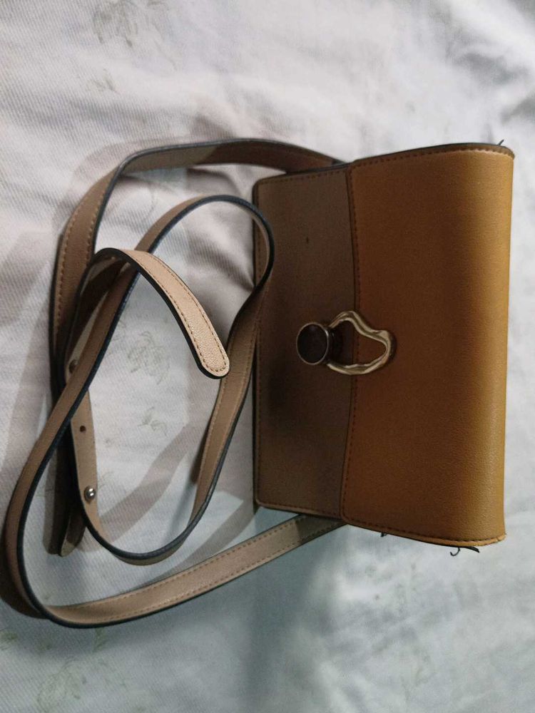 Two-Tone Crossbody Bag