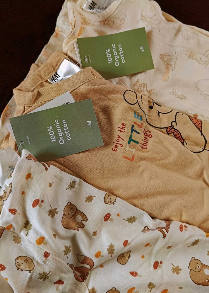 H&amp;M 3 Bodysuit Sleepsuit