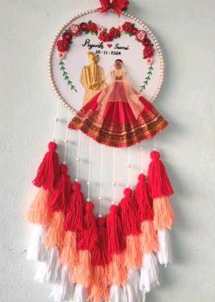 Handmade Embroidery Hoop Wedding Anniversary