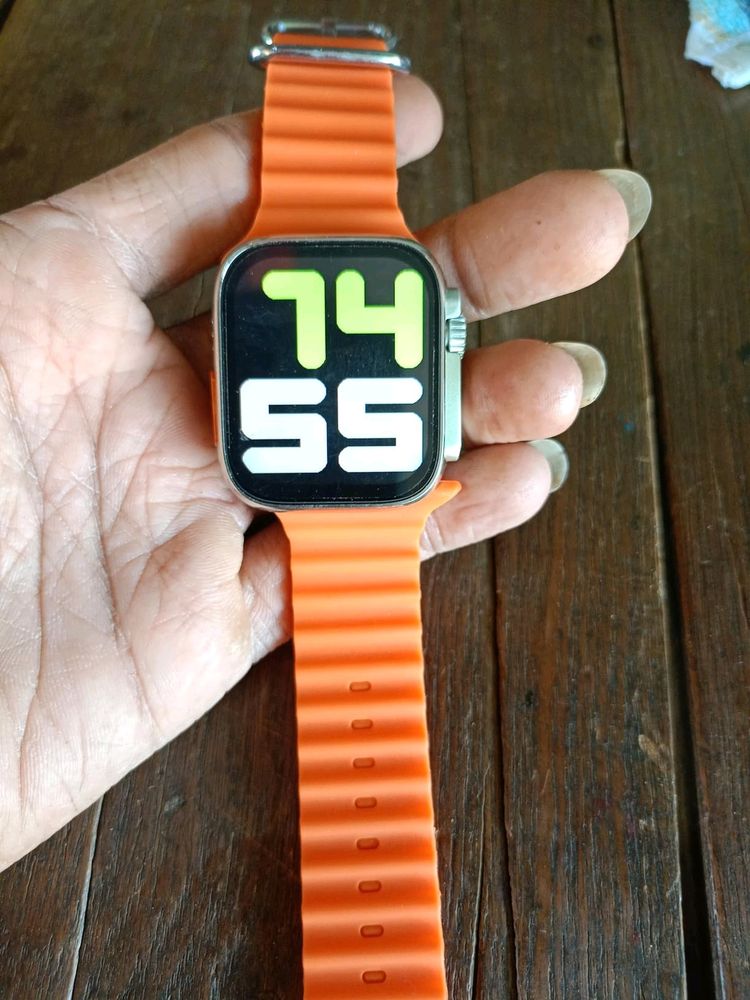 Orange Digital Watch For Men And Women Pack Of 2