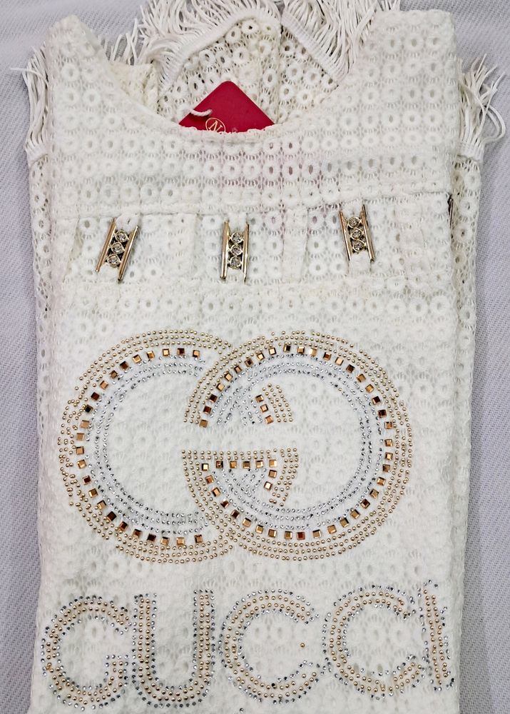 Beautiful Premium Cotton Blend Crochet Top