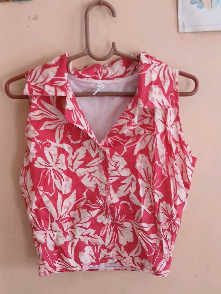 Floral Sleeveless Top