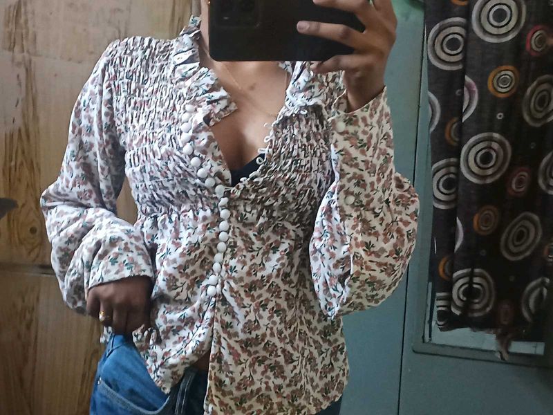 Floral Print Summer Top
