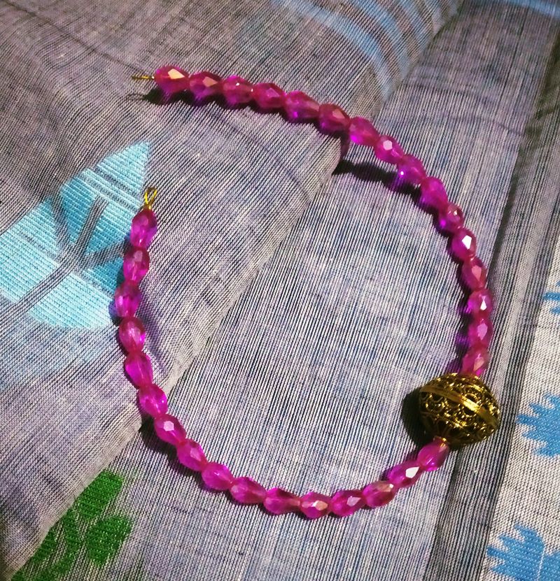 Handmade Crystal Necklace Without Earrings