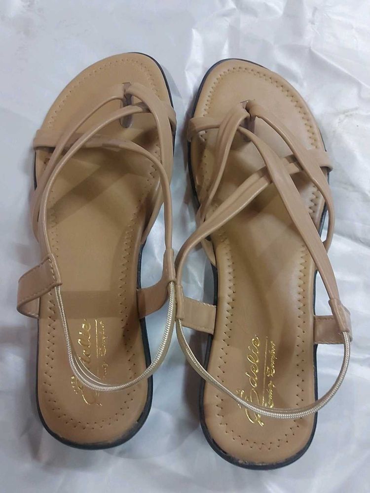 Elegant Tan Flats