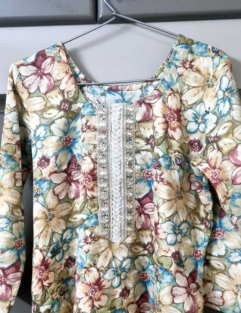 Floral Print Kurta set