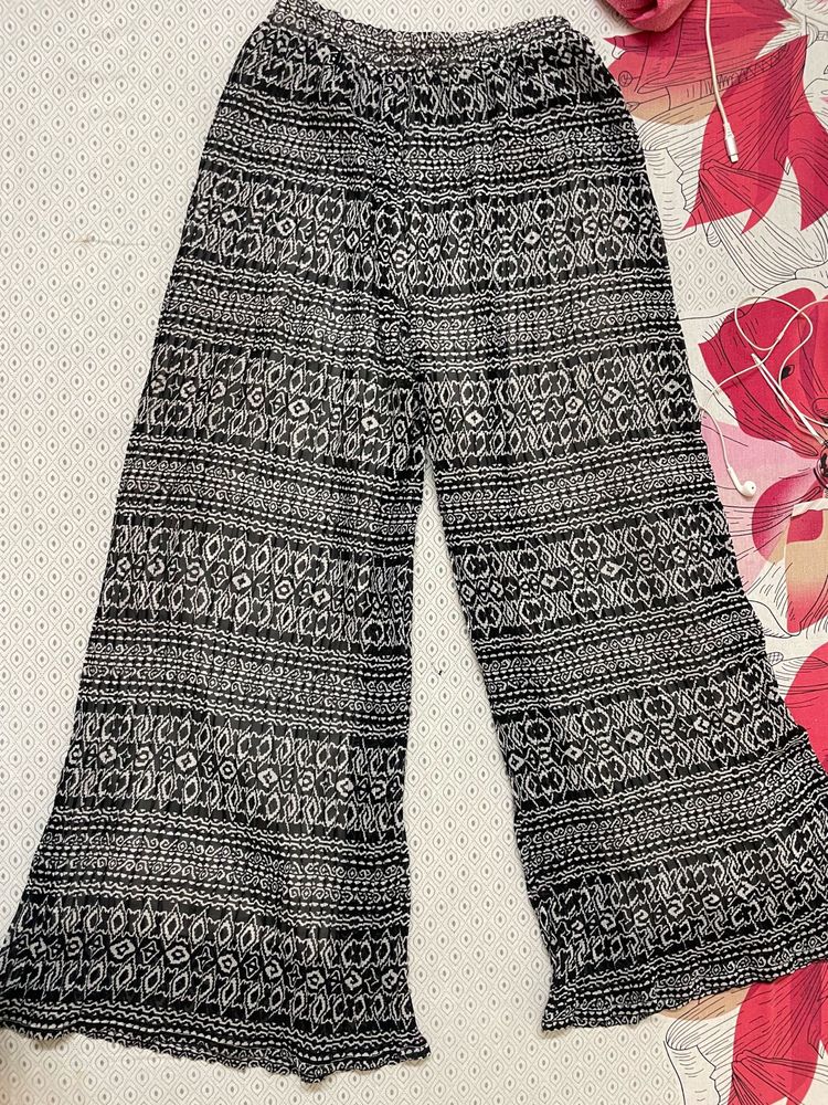 B&amp;W Flare Plazo Pants