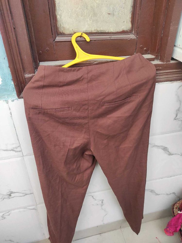 Brown Casual Pants