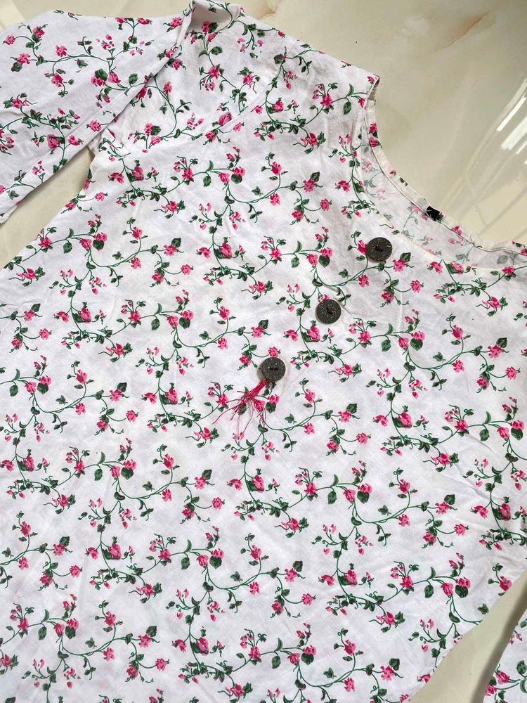 Floral Print Kurta