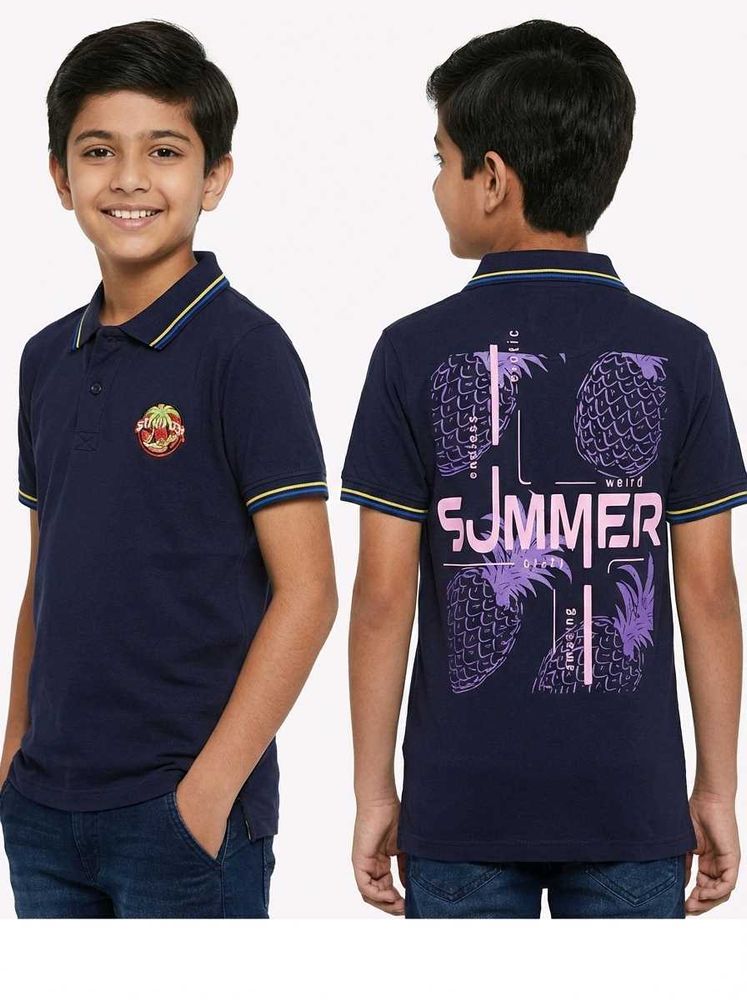 Navy Blue Polo T-Shirt