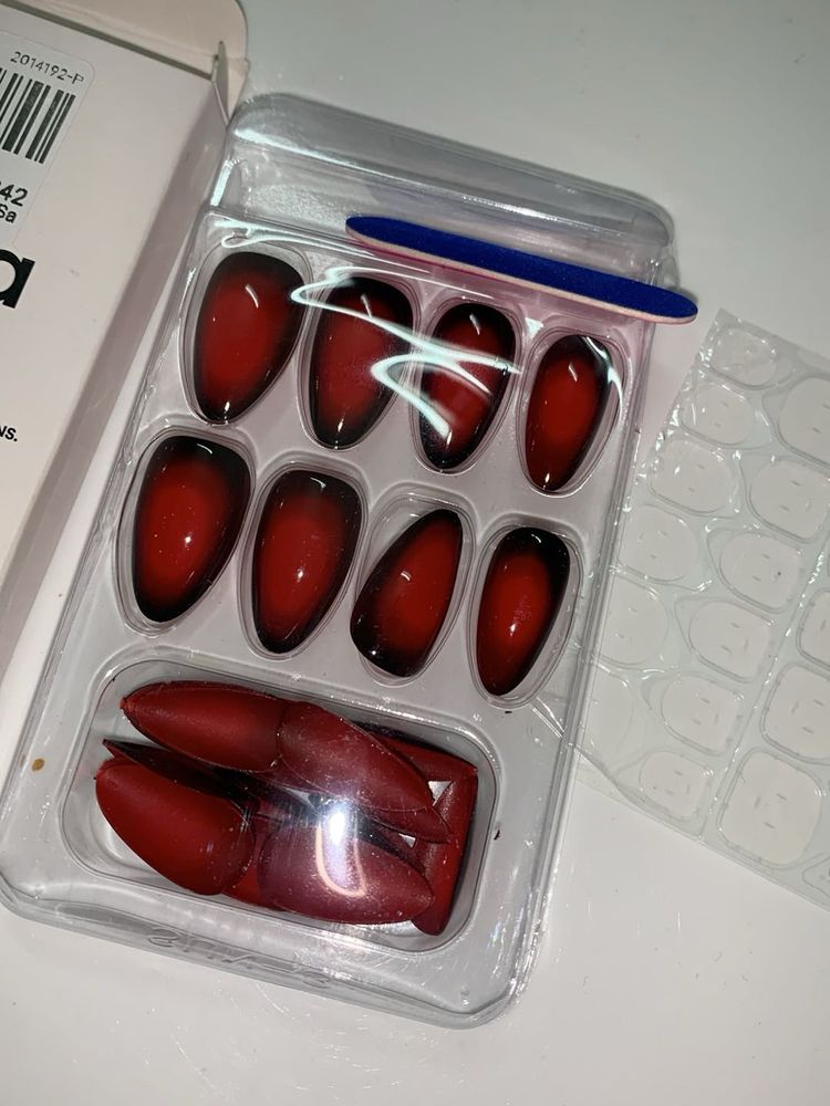 Red Ombre Press-On Nails