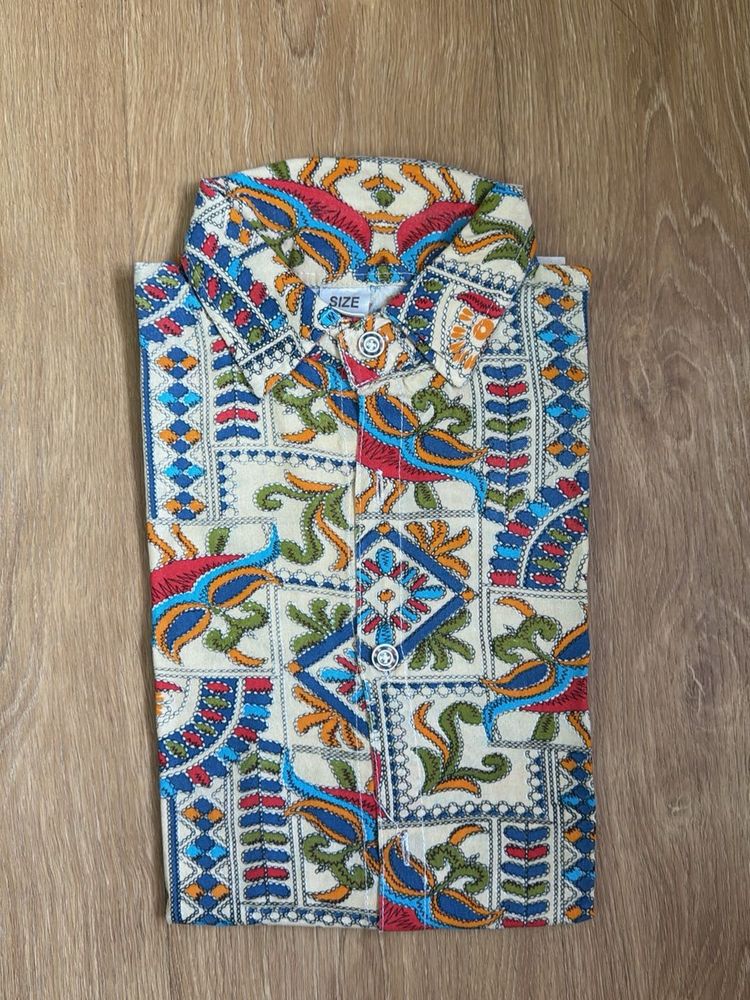 Multi Coloured Half Sleeve Shirt