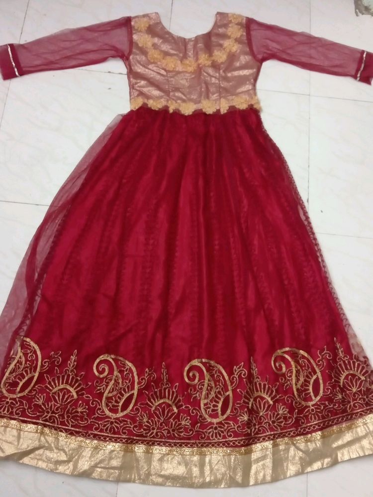 Long Red Frok