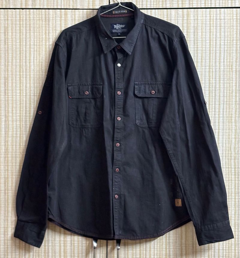 Black Long Sleeve Button Down Shirt