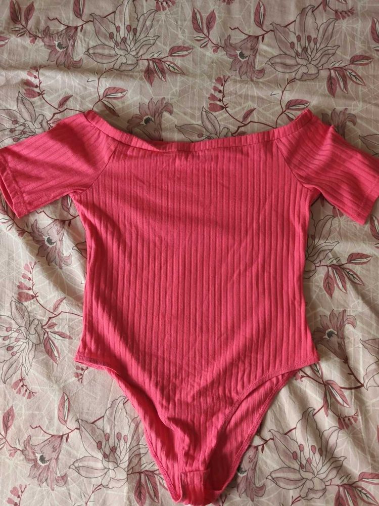 Cute Pink Bodysuit Top