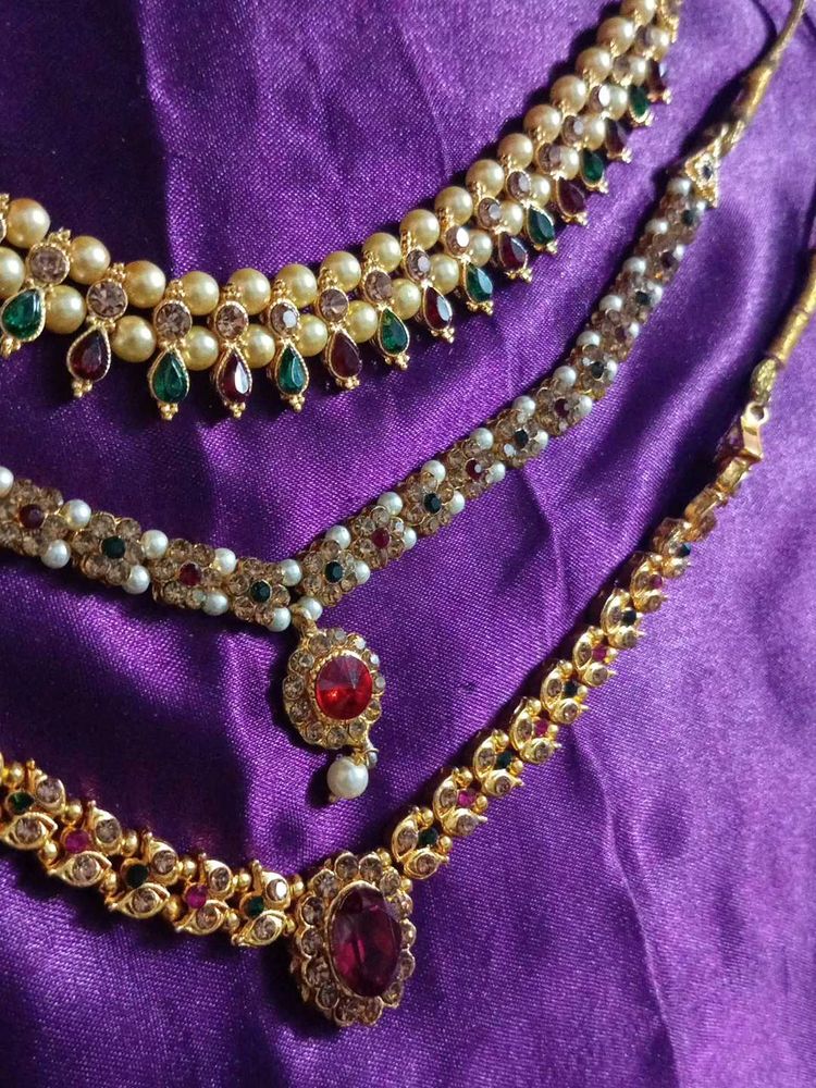 Combo Of 3 Ethnic Necklaces