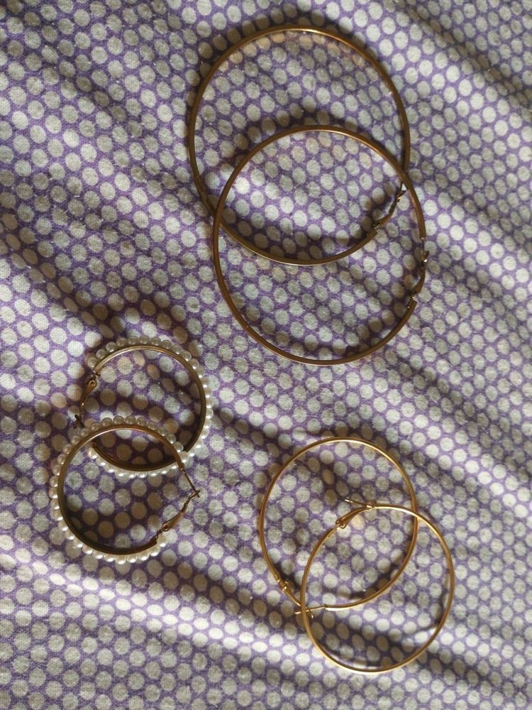Hoops Earrings Set Of 3