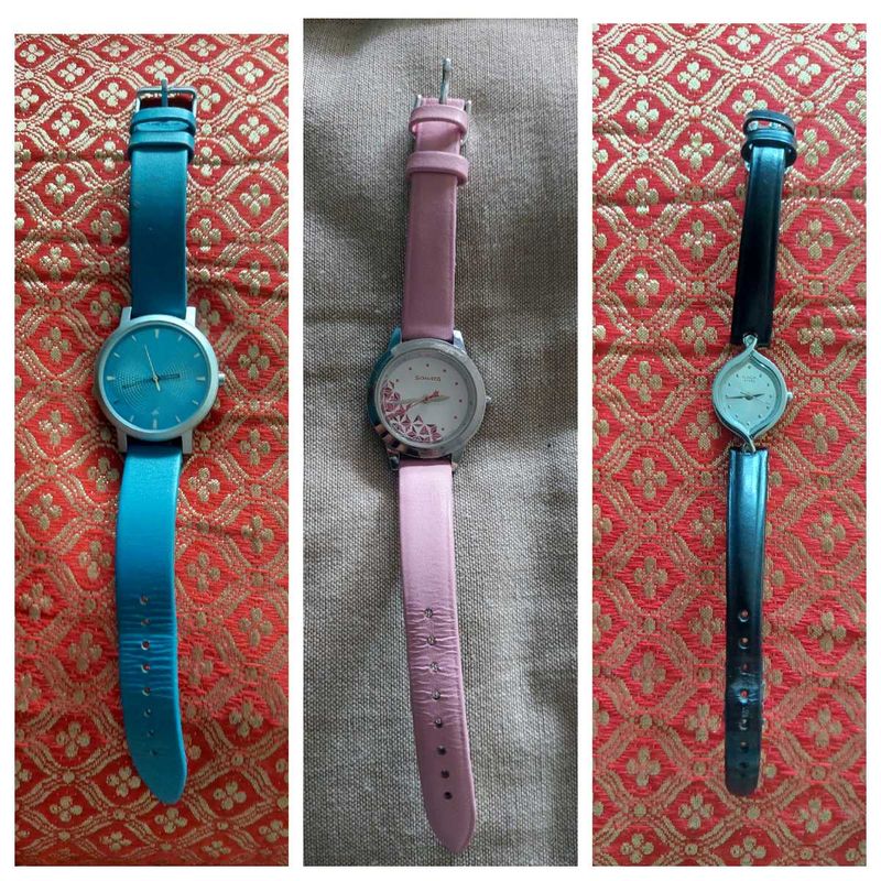 Stylish Watch Bundle Titanfastrack/raga/sonata