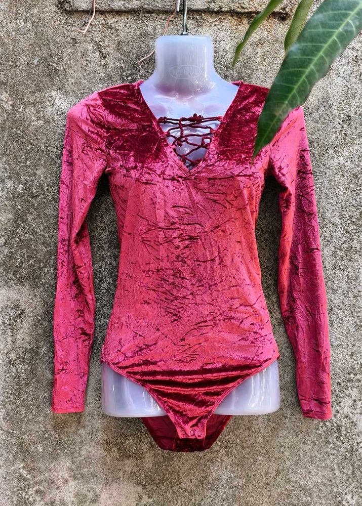 I. SEXY VELVET BODYSUIT