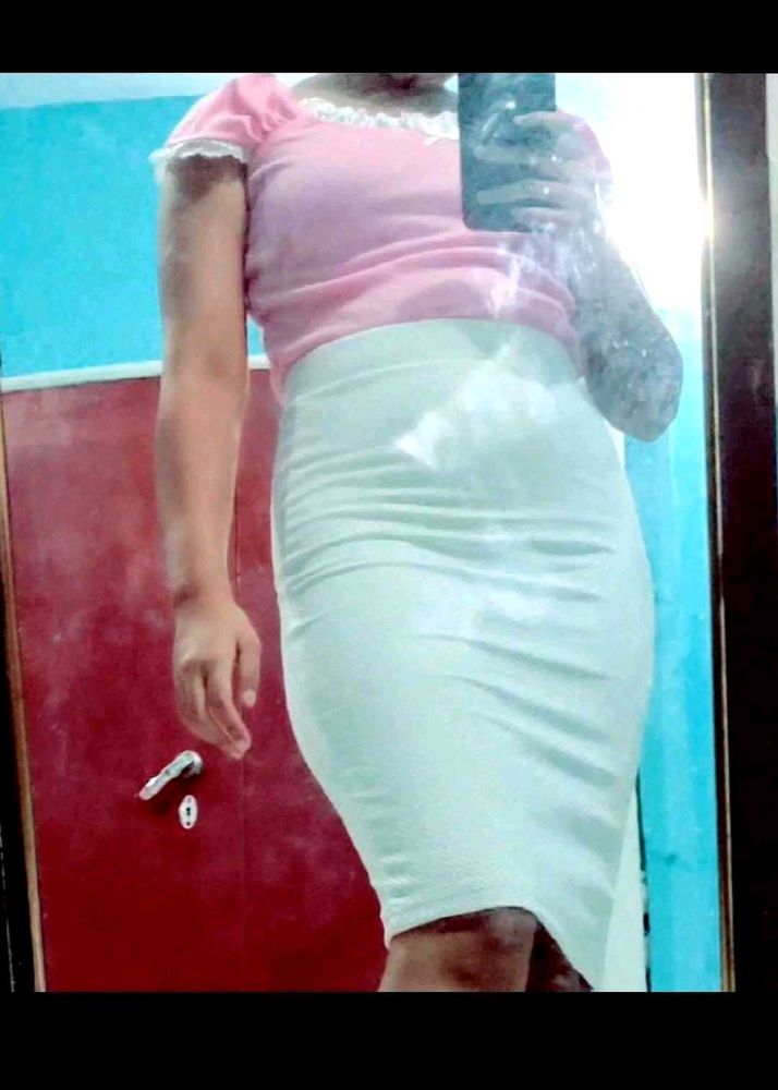 White Pencil Skirt