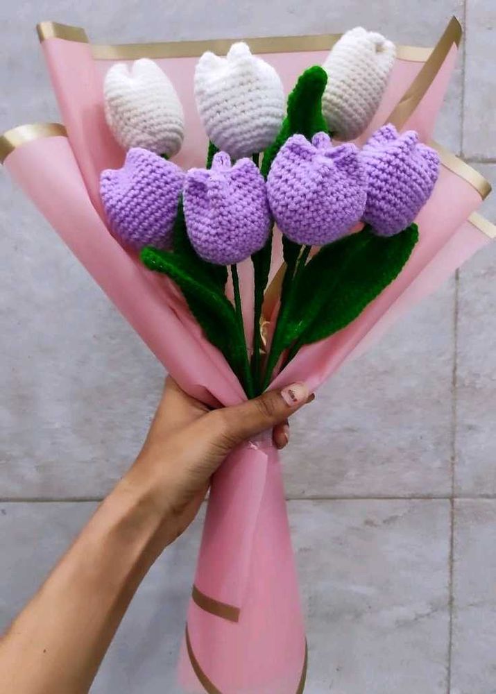 Crochet Tulip Bouquet
