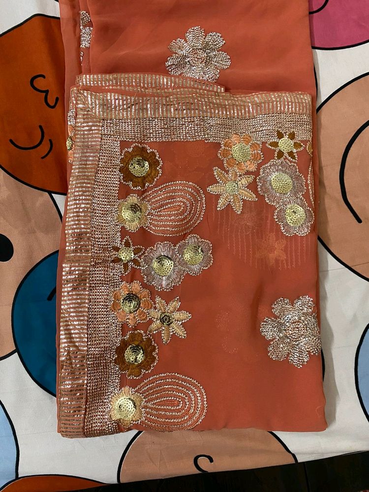 brandnew saree with full work