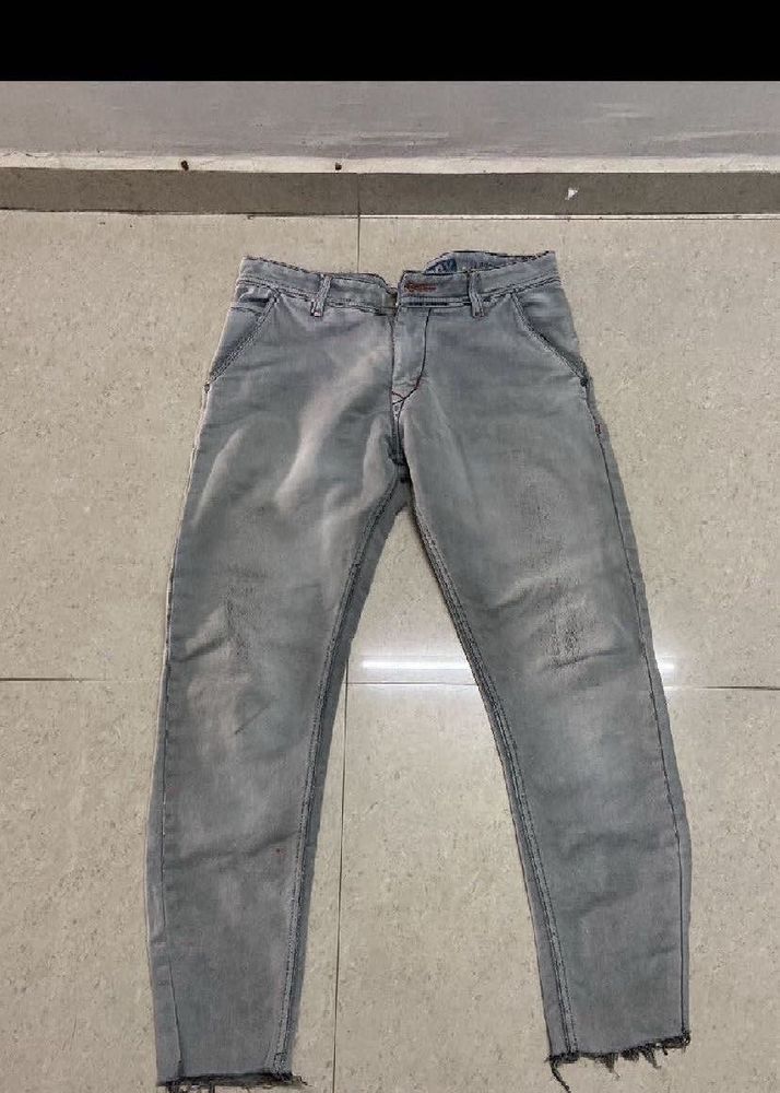 Gray Denim Jeans