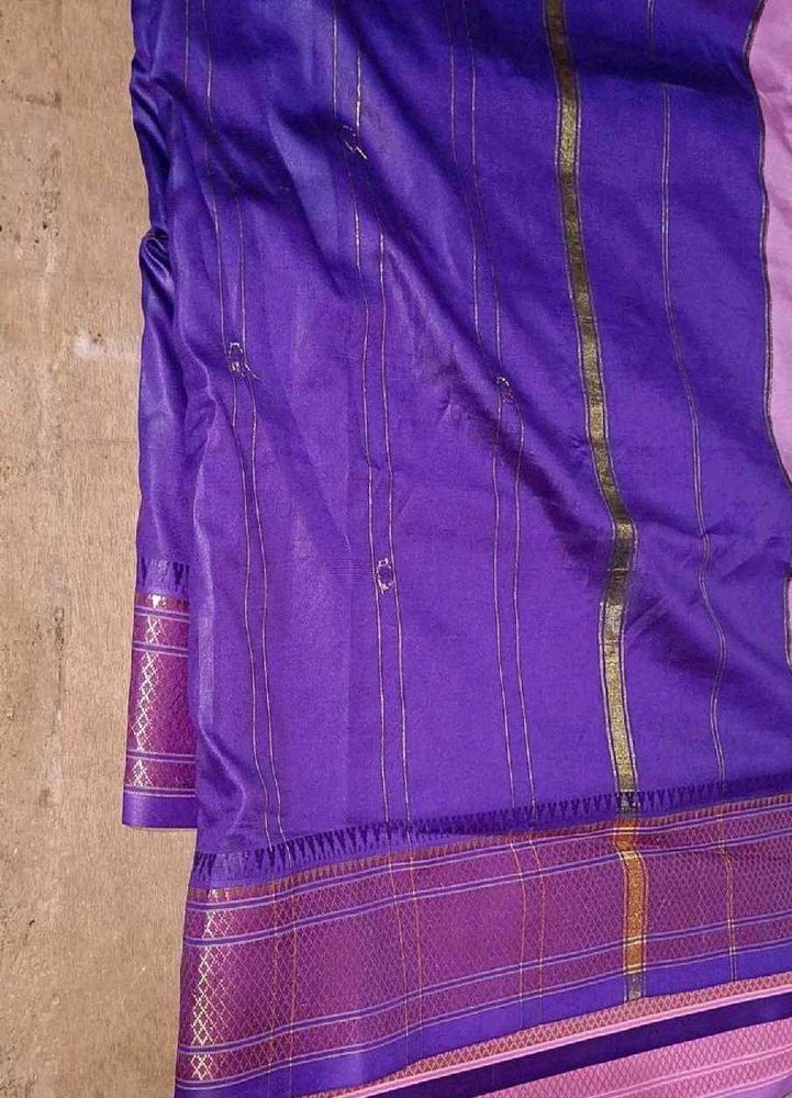 Silk Elegant Purple  Saree