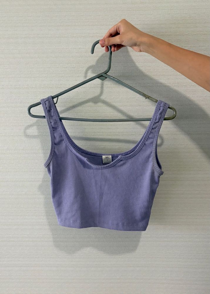 Lilac Ribbed Tank (S)