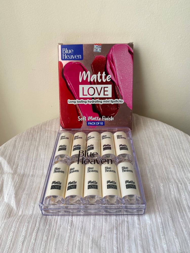 Blue Heaven Mini Lipstick Pack Of 10