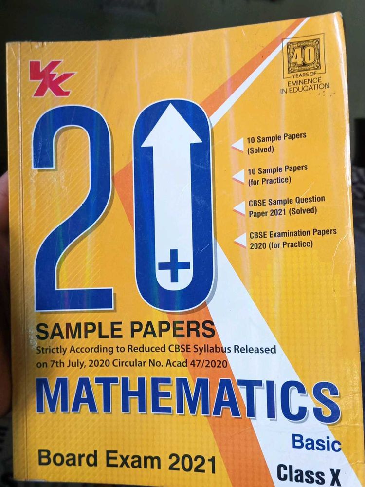 Class X Mathematics Sample Papers