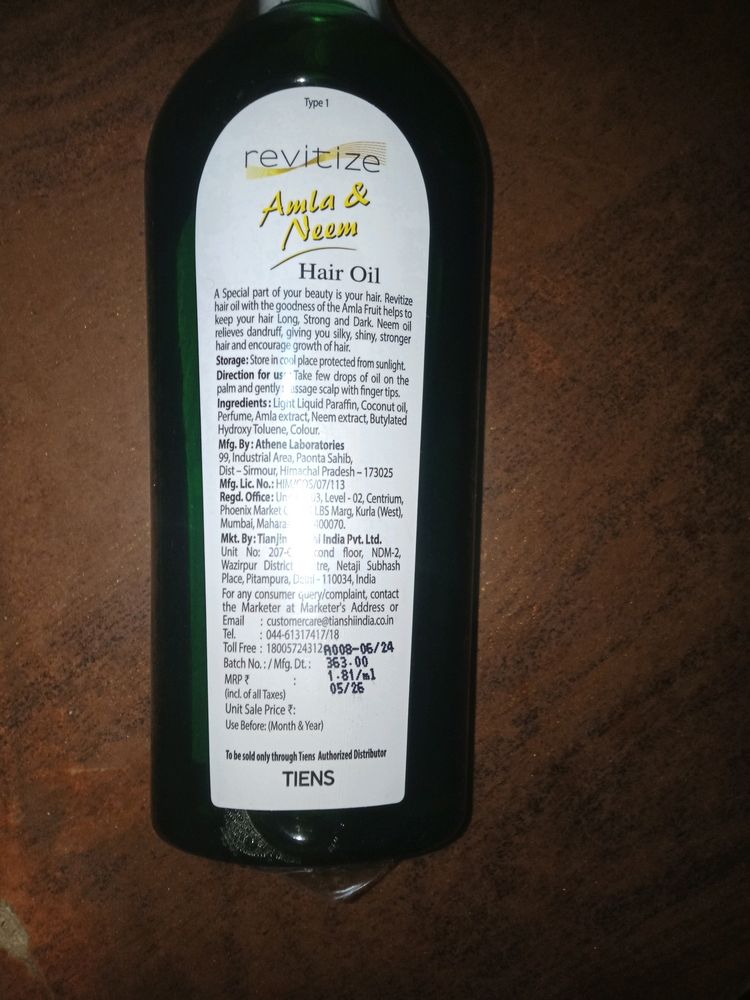 Amla &amp; Neem Hair Oil