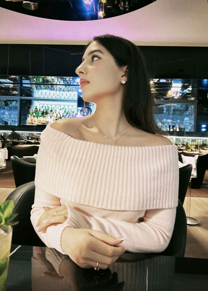 Korean Off Shoulder Sweater