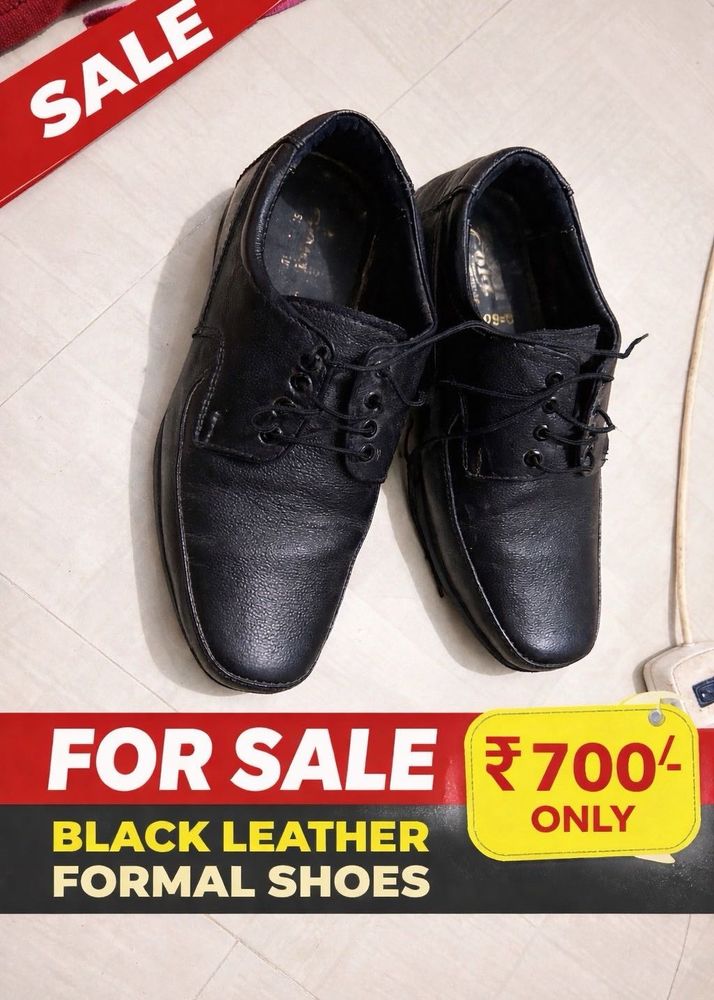Black Leather Formal Shoes