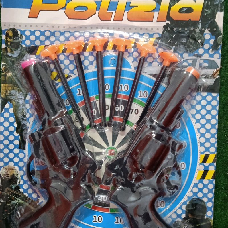 Plastic Gun With Stick Bullets