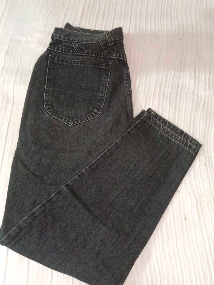 Vintage Black Wash Denim Jeans